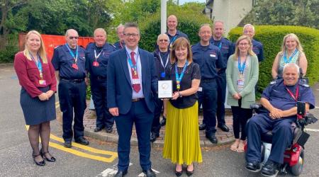 Kent Fire and Rescue Service celebrates its Investing in Volunteers award