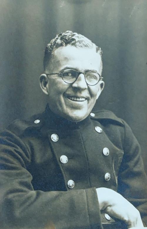 A portrait picture of Albert Scrivens who was a firefighter in Kent during World War Two