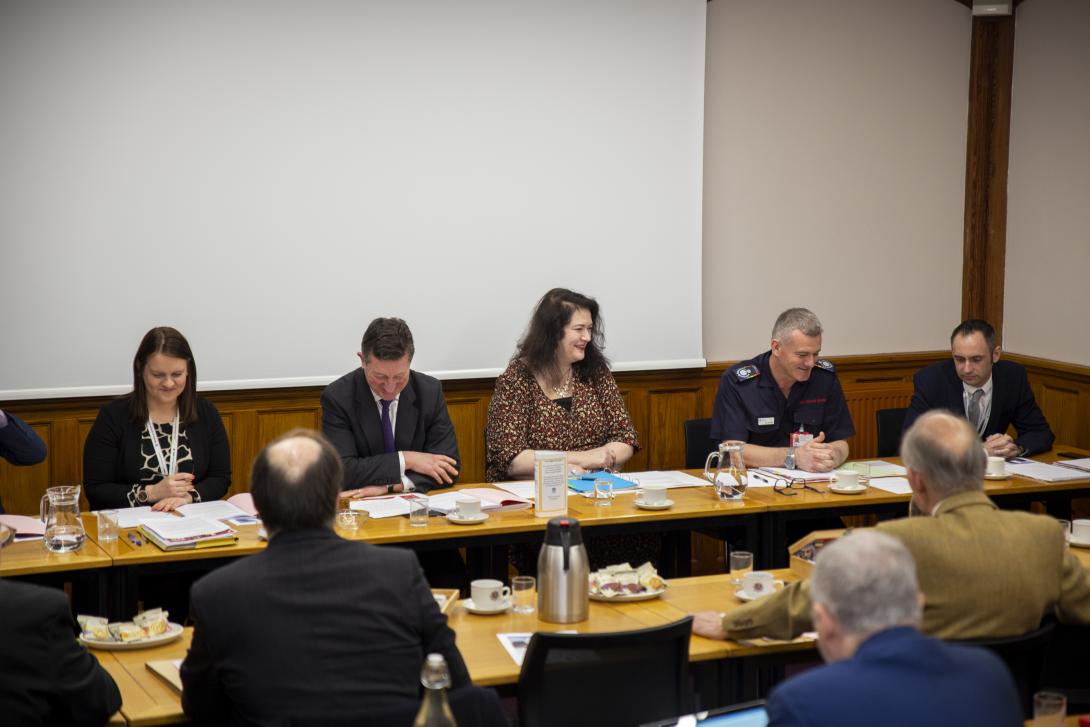 authority members conducting a meeting