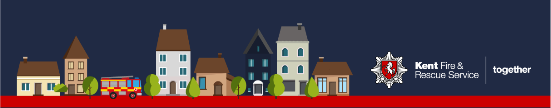drawing of row of houses with KFRS logo