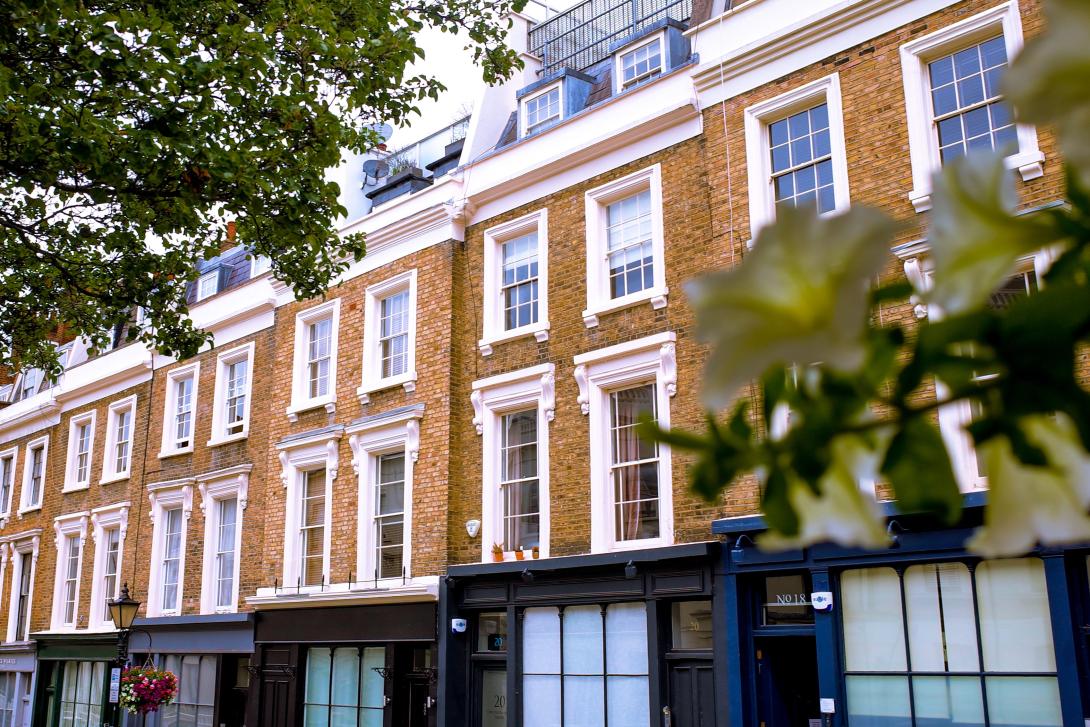 a street of UK shops