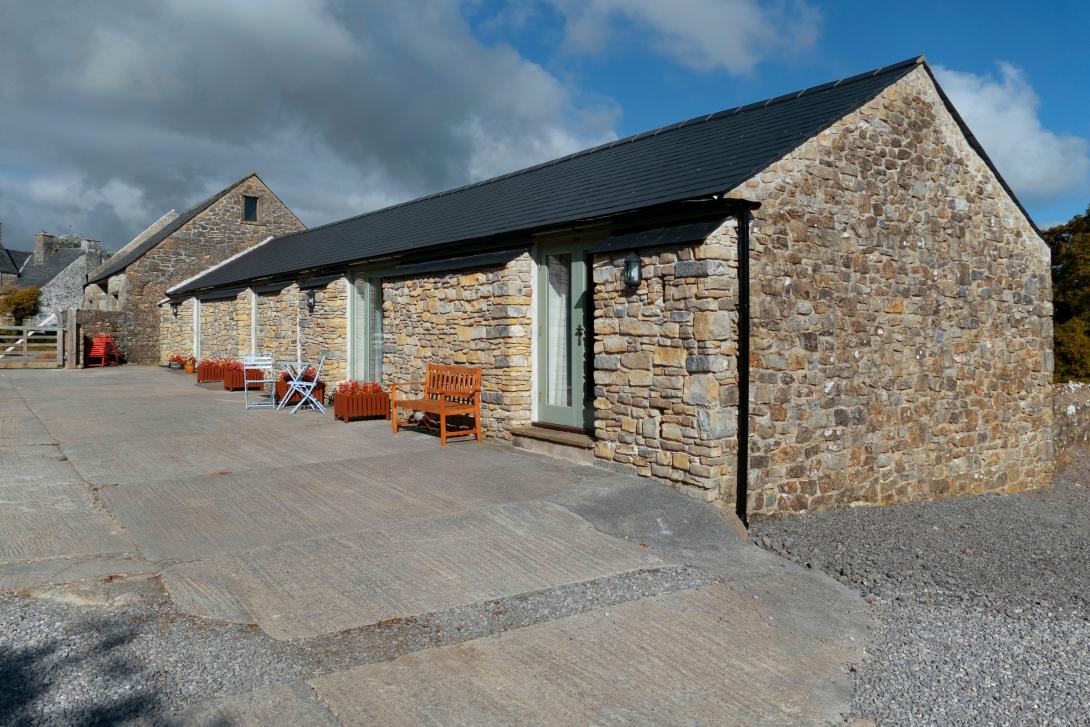 Row of farm holiday cottages