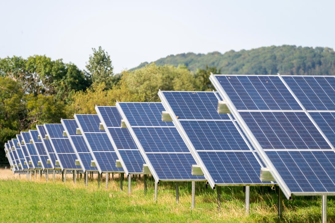 Solar farm in the uk