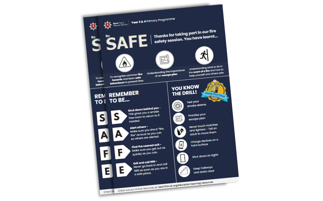 Screenshot of the be safe re-cap resource