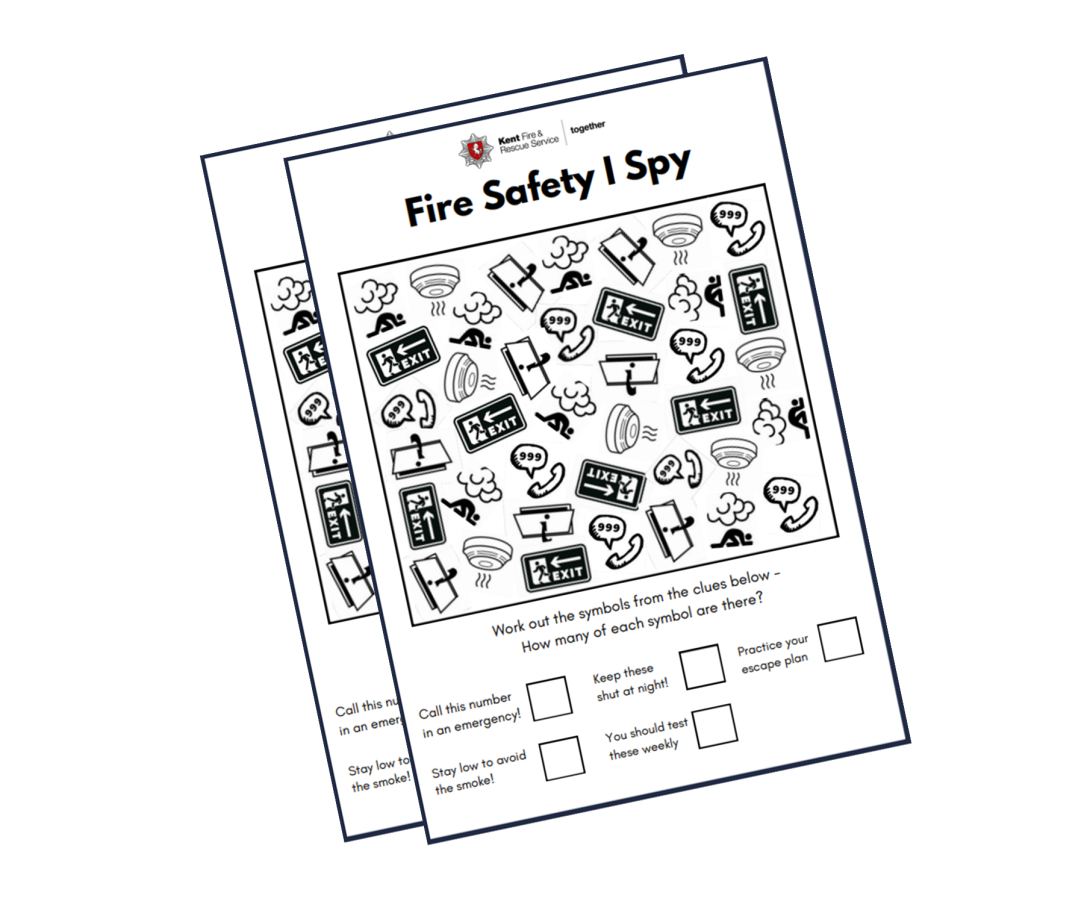 fire safety I spy worksheet