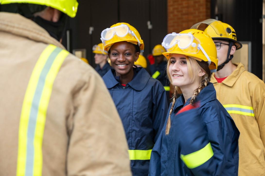 cadets smiling at the camera