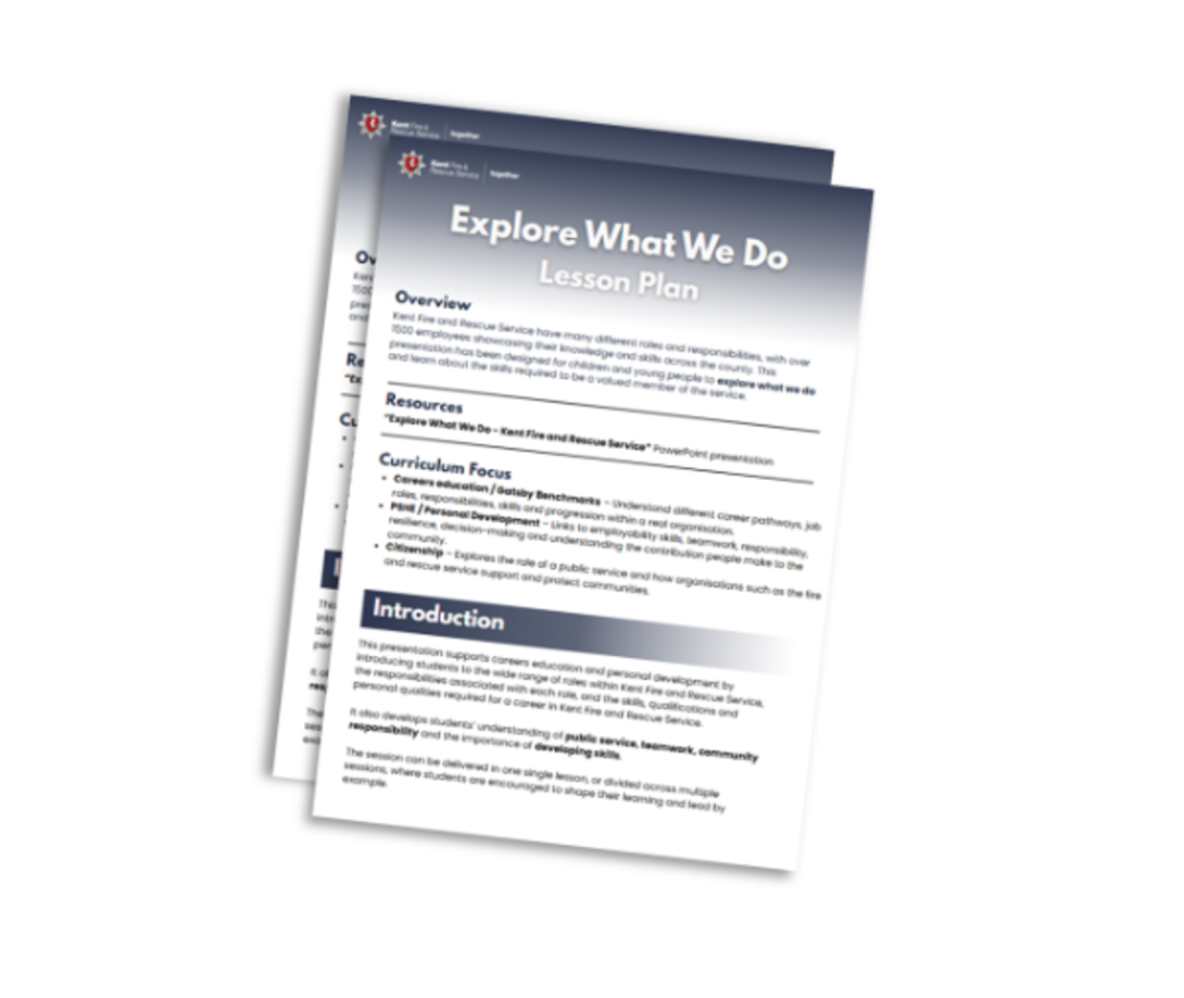 Preview of 'explore what we do' lesson plan