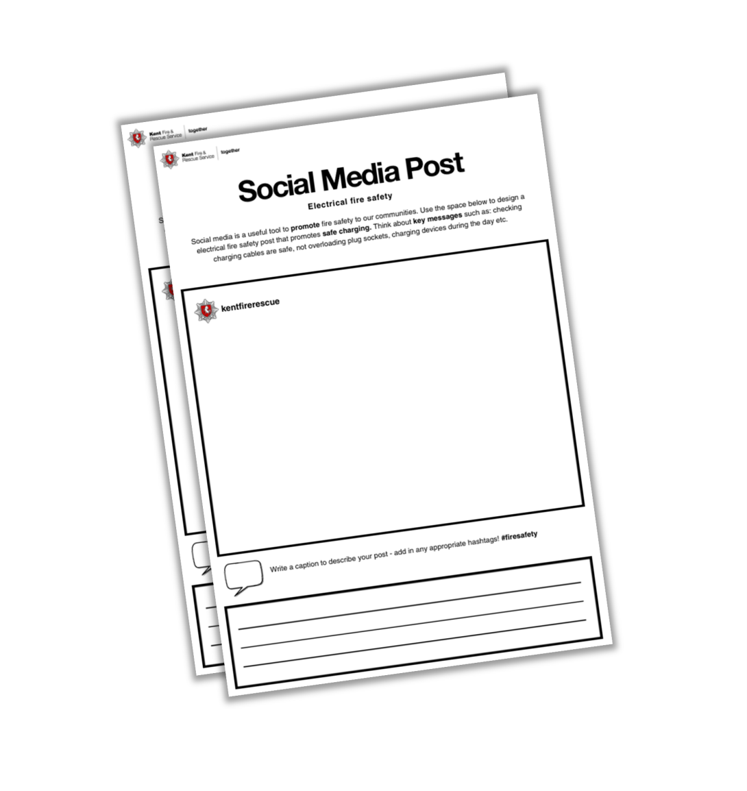 Template for social media post