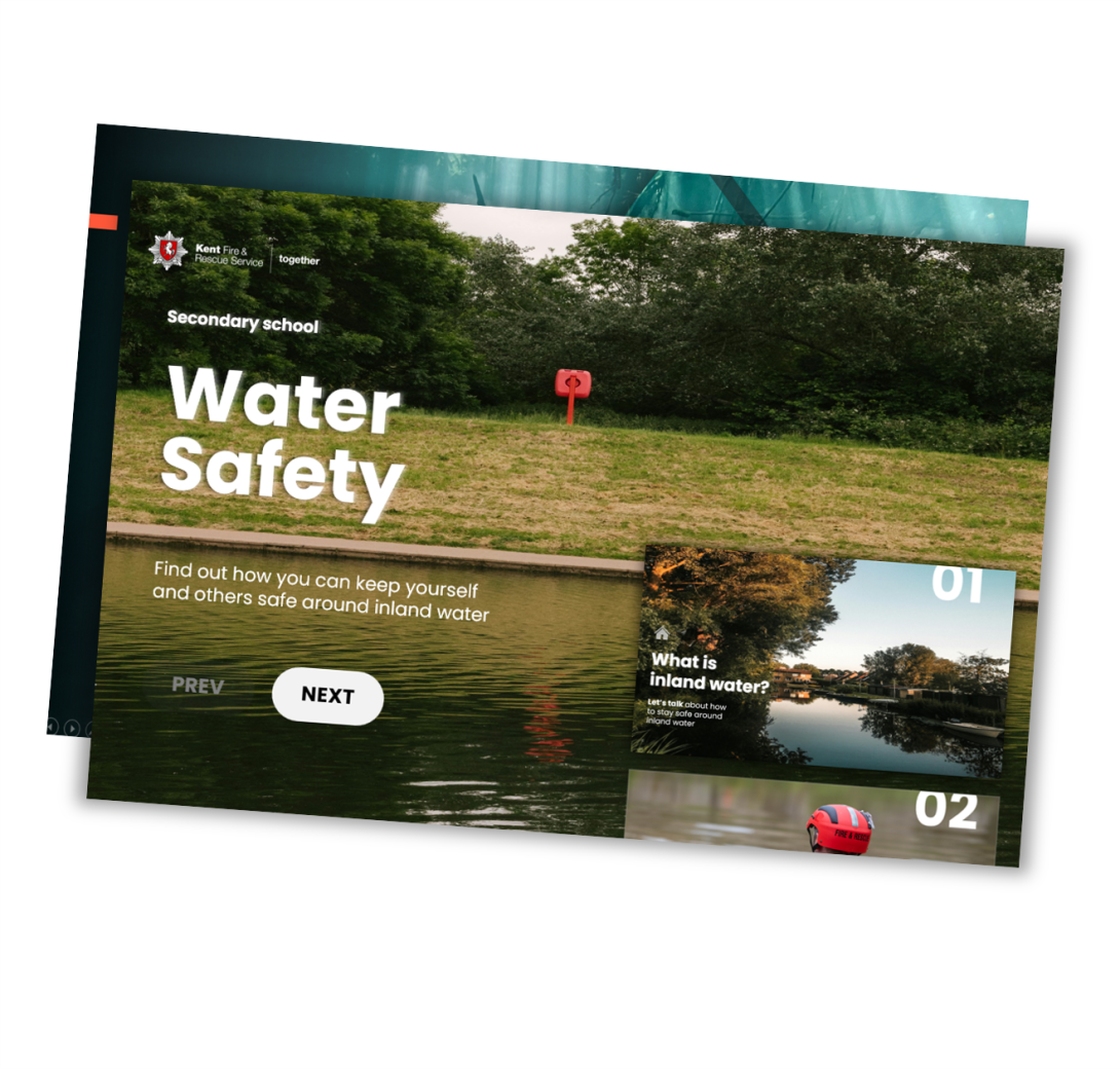 Opening slide for the water safety powerpoint presentation 