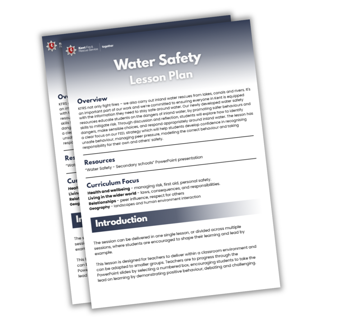 Water safety lesson plan for secondary schools